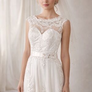 Wedding Dress/ crinoline Under Skirt & Veil